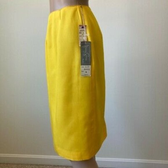 Vintage Jimmy Garcia Retro Skirt New York Women 4 Button Accent Pencil Straight - Picture 6 of 12